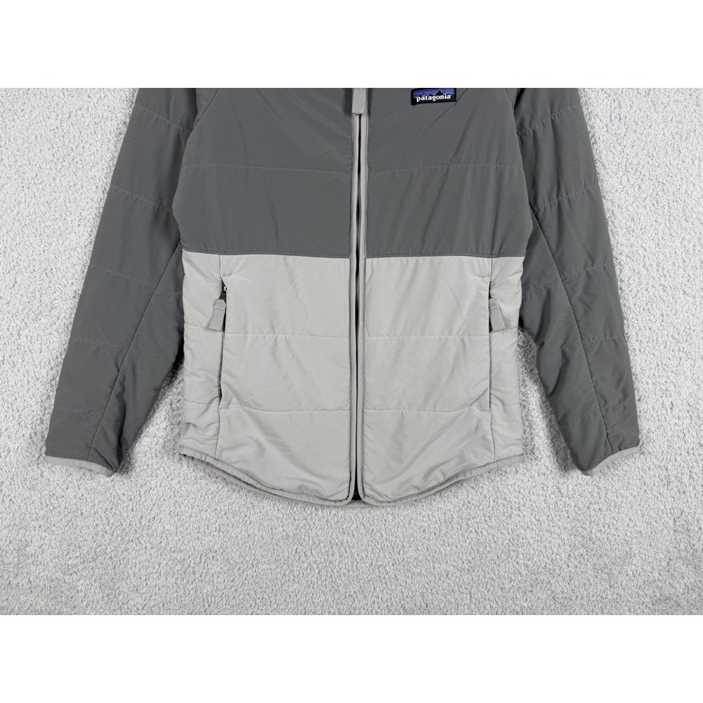 Patagonia Jacket Womens Size XS Gray Cream Full Zip Quilted Insulated STY20955 - Picture 6 of 9